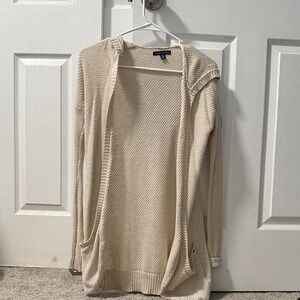 American Eagle Outfitters Cream Knit Cardigan